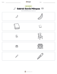 Gabriel García Márquez printable worksheet preview