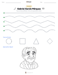 Prévia da folha de atividades imprimível Gabriel García Márquez