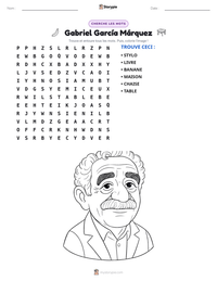 Aperçu de la feuille de travail imprimable Gabriel García Márquez