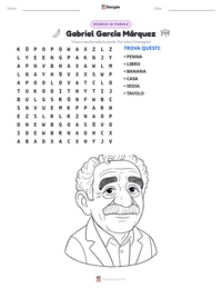 Anteprima della scheda stampabile di Gabriel García Márquez