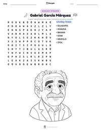 Podgląd drukowalnego arkusza ćwiczeń Gabriel García Márquez