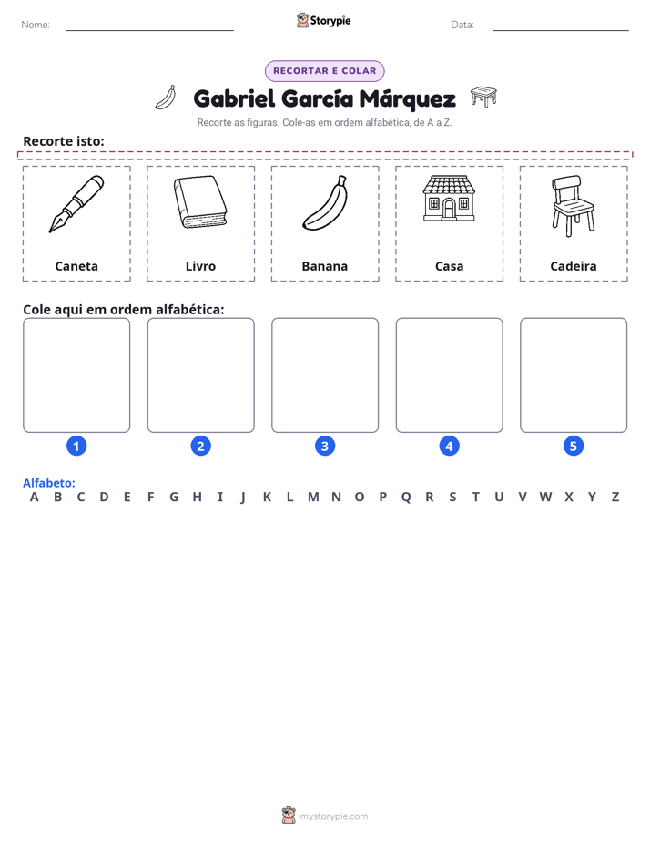 Recortar & Colar Alfabeto