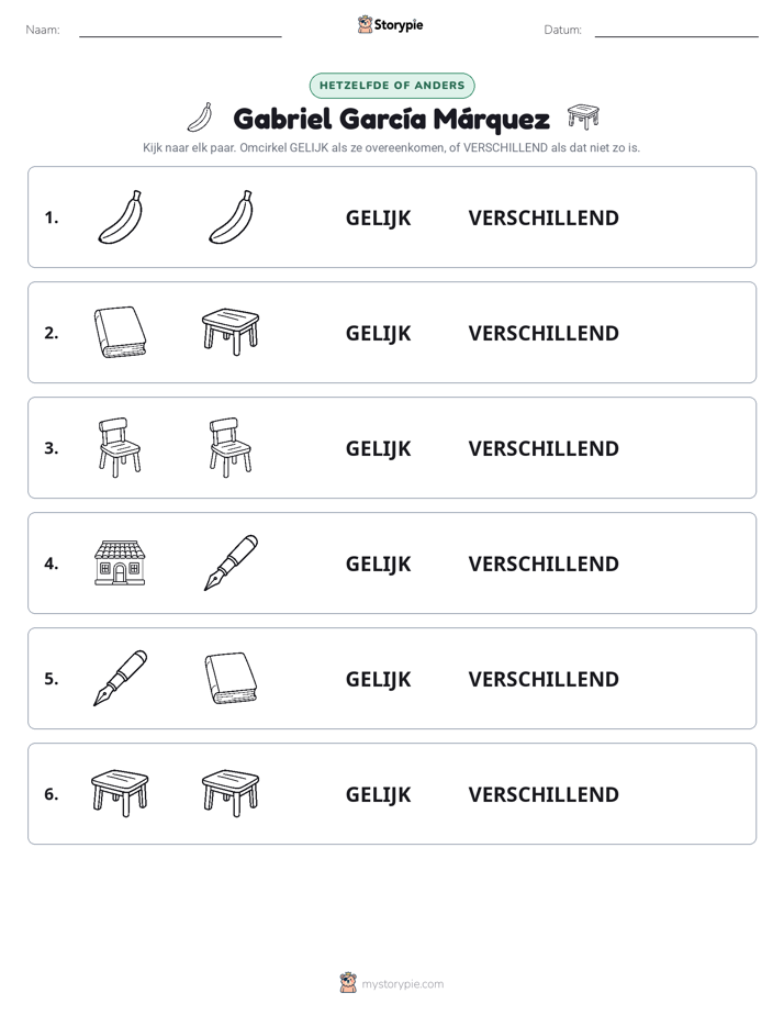 Zelfde of Verschillend