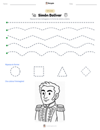 Anteprima della scheda stampabile di Simón Bolívar