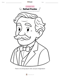 Rafael Pombo printable worksheet preview