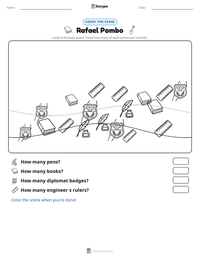 Rafael Pombo printable worksheet preview