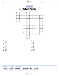 Rafael Pombo printable worksheet preview