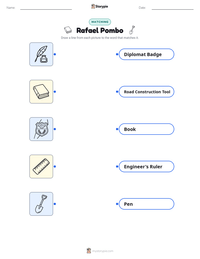Rafael Pombo printable worksheet preview