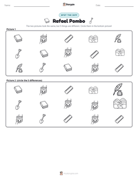 Rafael Pombo printable worksheet preview