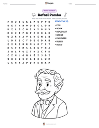 Rafael Pombo printable worksheet preview