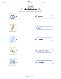 María Reiche printable worksheet preview