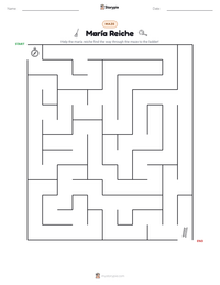 María Reiche printable worksheet preview