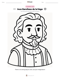 Inca Garcilaso de la Vega printable worksheet preview