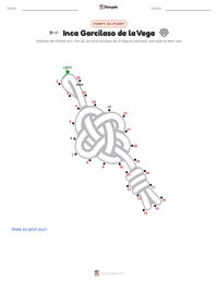 Inca Garcilaso de la Vega druckbare Arbeitsblatt Vorschau