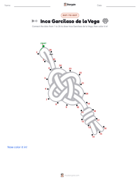 Inca Garcilaso de la Vega printable worksheet preview