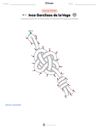 Vista previa de la hoja de trabajo imprimible de Inca Garcilaso de la Vega