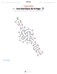 Anteprima della scheda stampabile di Inca Garcilaso de la Vega