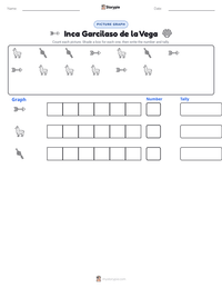 Inca Garcilaso de la Vega printable worksheet preview