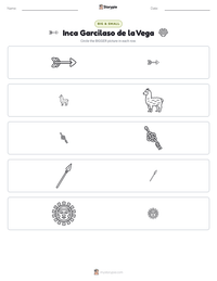 Inca Garcilaso de la Vega printable worksheet preview