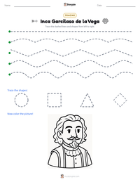 Inca Garcilaso de la Vega printable worksheet preview