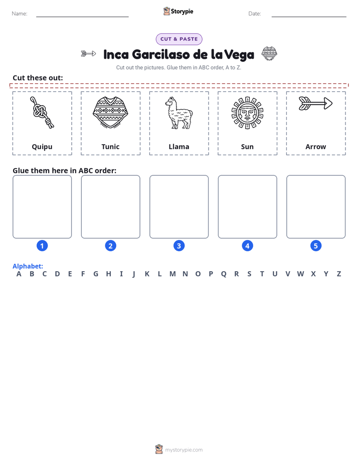 Cut & Paste Alphabet