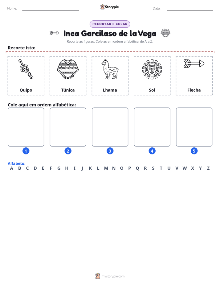 Recortar & Colar Alfabeto