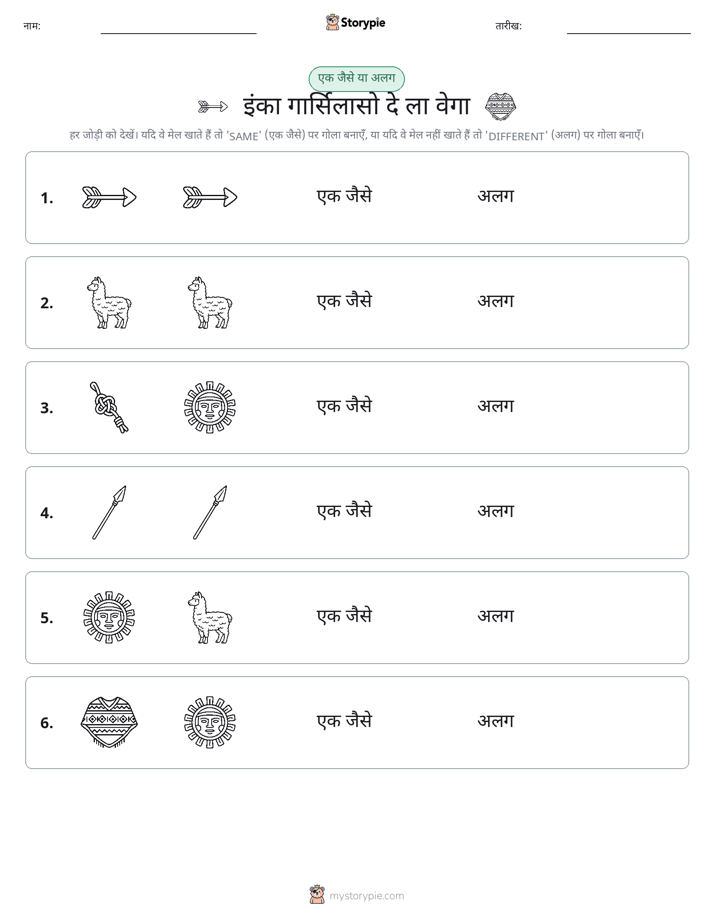 समान या भिन्न