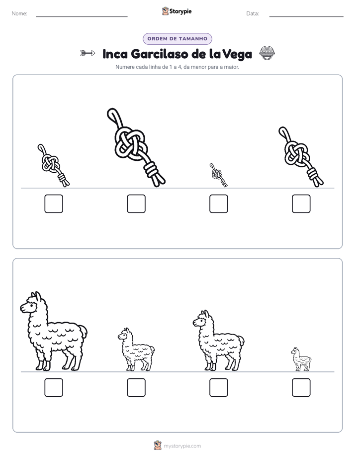 Ordem de Tamanho