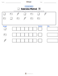 Gabriela Mistral printable worksheet preview