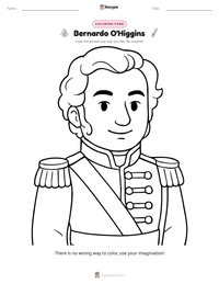 Bernardo O'Higgins printable worksheet preview