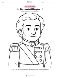Aperçu de la feuille de travail imprimable Bernardo O'Higgins