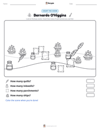 Bernardo O'Higgins printable worksheet preview