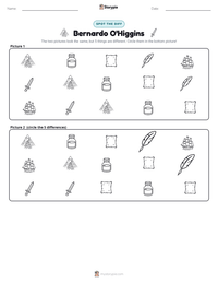 Bernardo O'Higgins printable worksheet preview