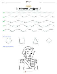 Bernardo O'Higgins printable worksheet preview