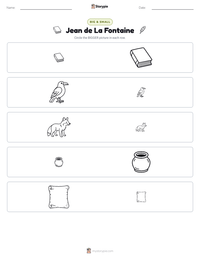 Jean de La Fontaine printable worksheet preview