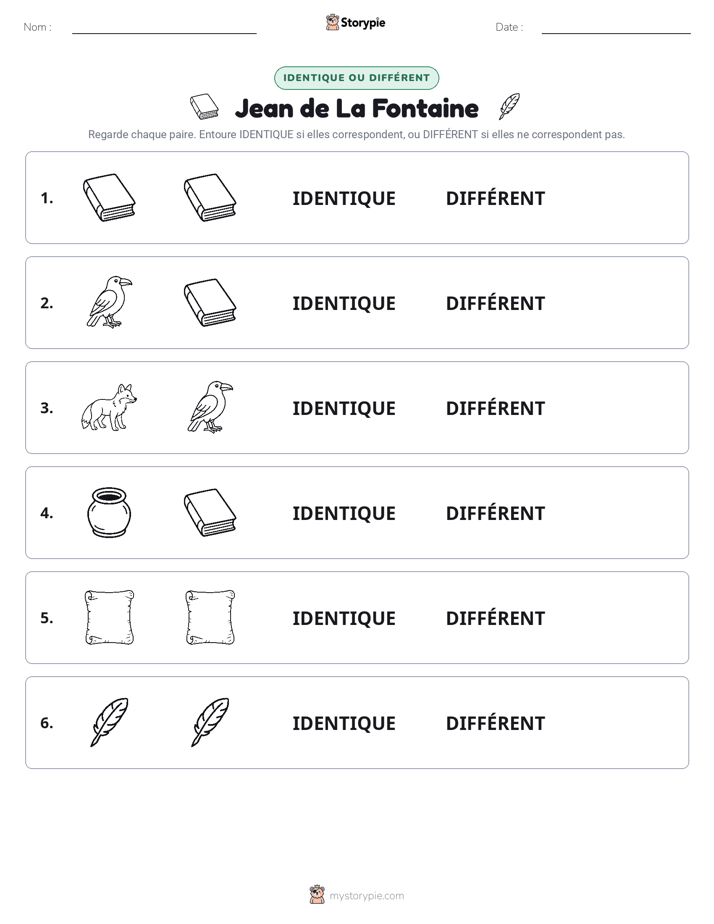 Identique ou Différent