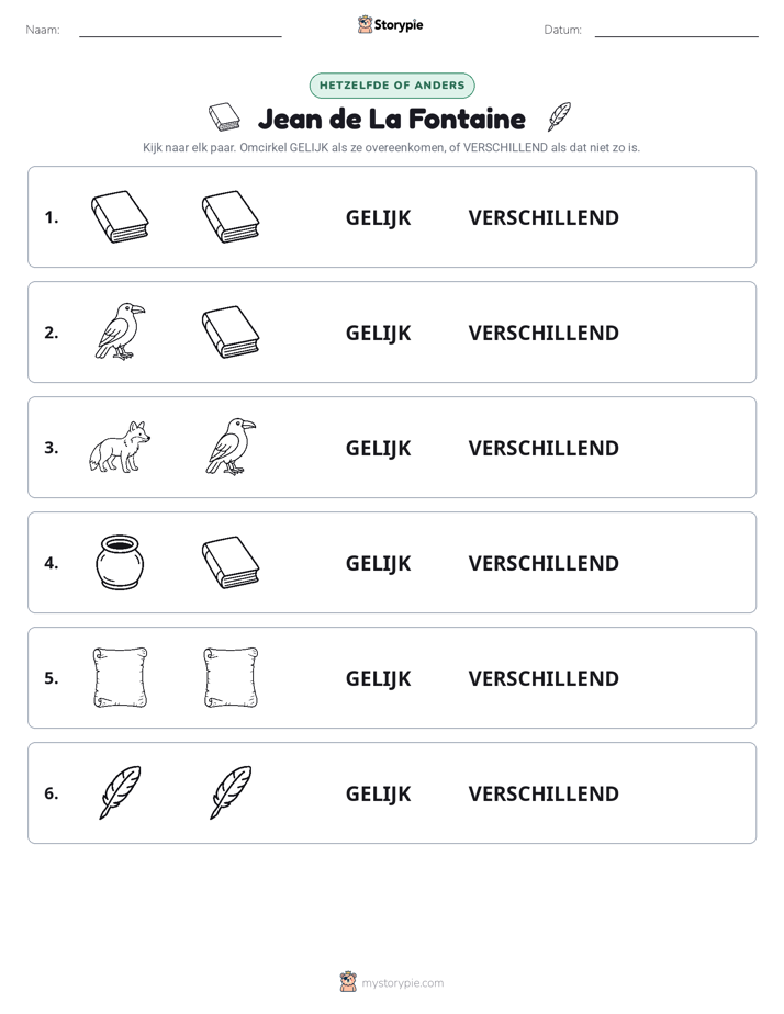 Zelfde of Verschillend