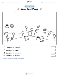 Aperçu de la feuille de travail imprimable Jean-Henri Fabre
