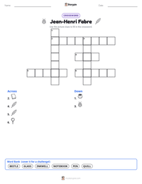 Jean-Henri Fabre printable worksheet preview