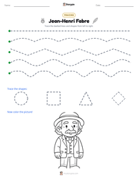 Jean-Henri Fabre printable worksheet preview