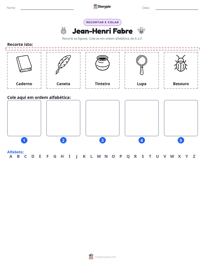Recortar & Colar Alfabeto