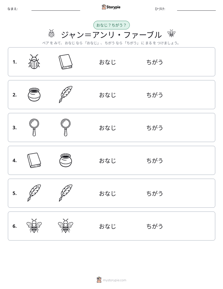 同じか違うか
