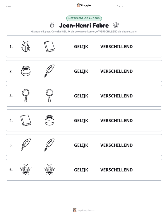Zelfde of Verschillend