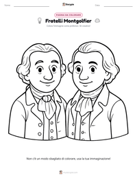 Anteprima della scheda stampabile di Fratelli Montgolfier