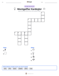 Montgolfier Kardeşler yazdırılabilir çalışma sayfası önizlemesi