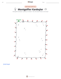 Montgolfier Kardeşler yazdırılabilir çalışma sayfası önizlemesi
