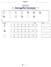 Montgolfier Kardeşler yazdırılabilir çalışma sayfası önizlemesi