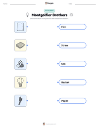 Montgolfier Brothers printable worksheet preview