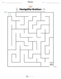 Montgolfier Brothers printable worksheet preview