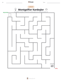 Montgolfier Kardeşler yazdırılabilir çalışma sayfası önizlemesi